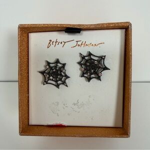 Betsey Johnson Spider Web Earrings